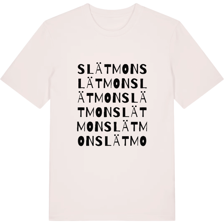 Slätmon ordlek t-shirt – t-shirt från PinShirt