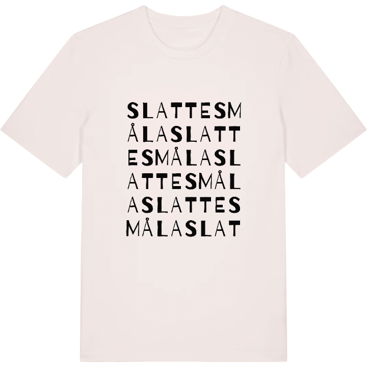 Slattesmåla ordlek t-shirt – t-shirt från PinShirt