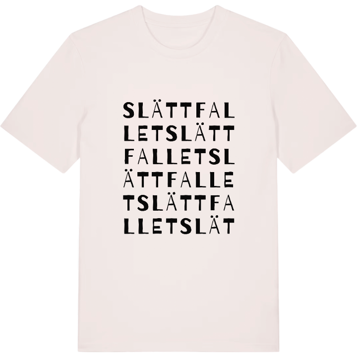 Slättfallet ordlek t-shirt – t-shirt från PinShirt