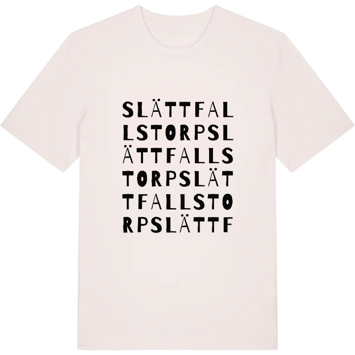 Slättfallstorp ordlek t-shirt – t-shirt från PinShirt