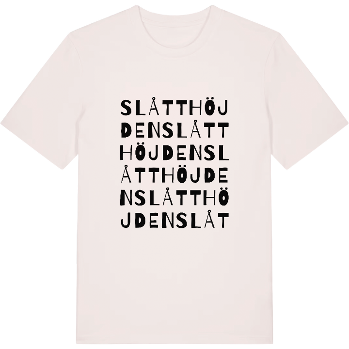 Slåtthöjden ordlek t-shirt – t-shirt från PinShirt
