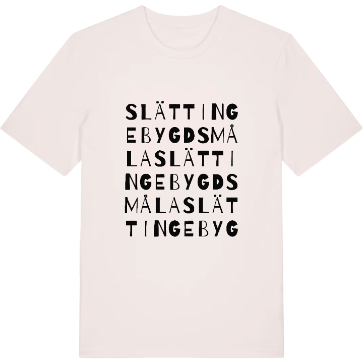 Slättingebygdsmåla ordlek t-shirt – t-shirt från PinShirt