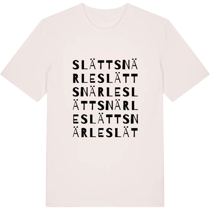 Slättsnärle ordlek t-shirt – t-shirt från PinShirt