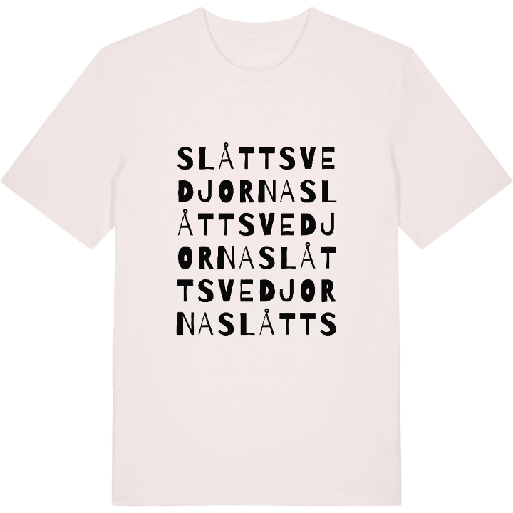 Slåttsvedjorna ordlek t-shirt – t-shirt från PinShirt
