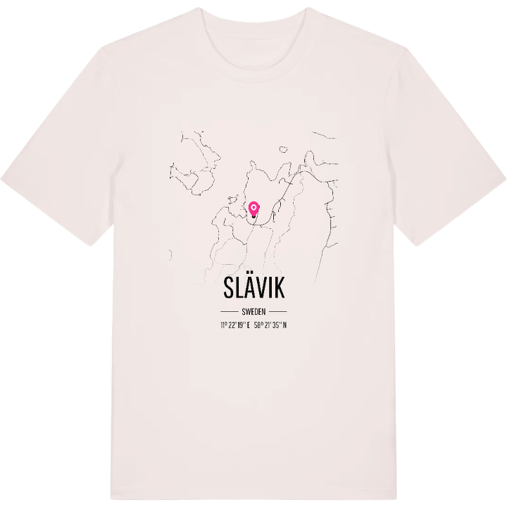 Slävik karta t-shirt – t-shirt från PinShirt