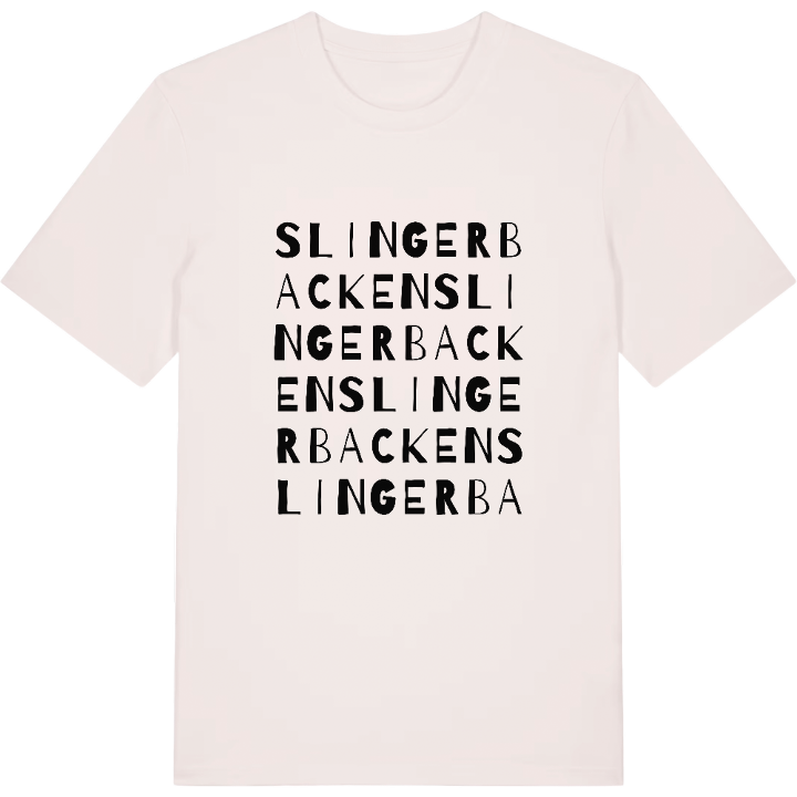 Slingerbacken ordlek t-shirt – t-shirt från PinShirt
