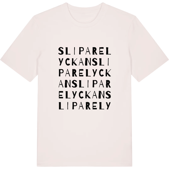 Sliparelyckan ordlek t-shirt – t-shirt från PinShirt