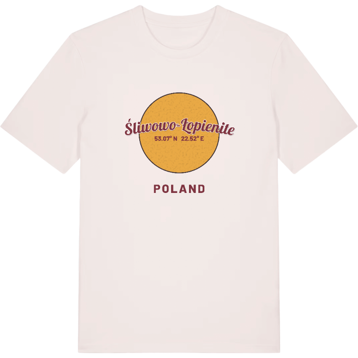 Śliwowo-Łopienite cirkel t-shirt – t-shirt från PinShirt