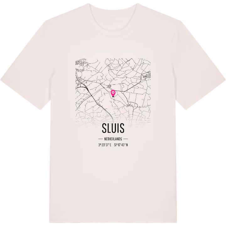 Sluis karta t-shirt – t-shirt från PinShirt