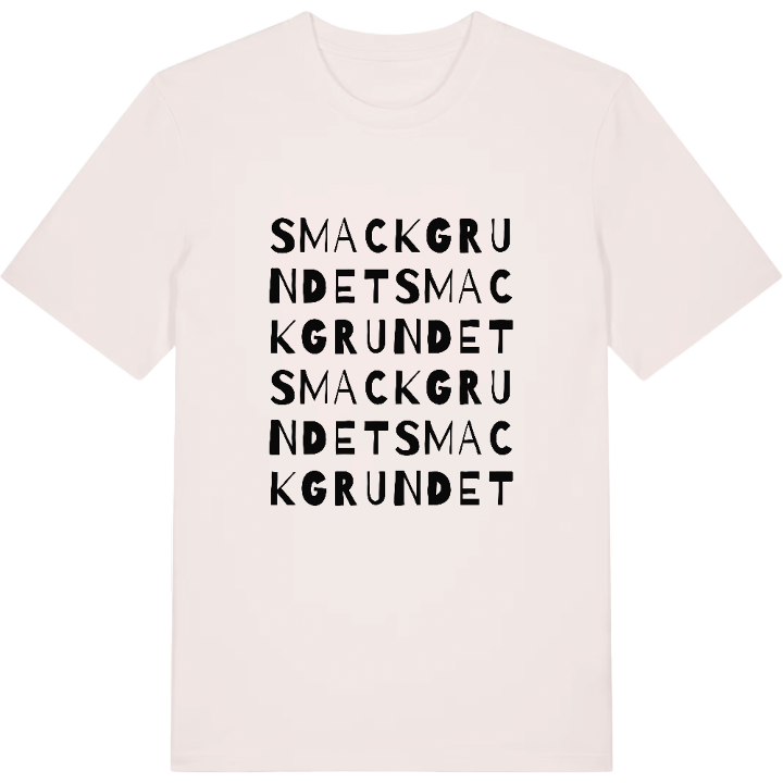Smackgrundet ordlek t-shirt – t-shirt från PinShirt