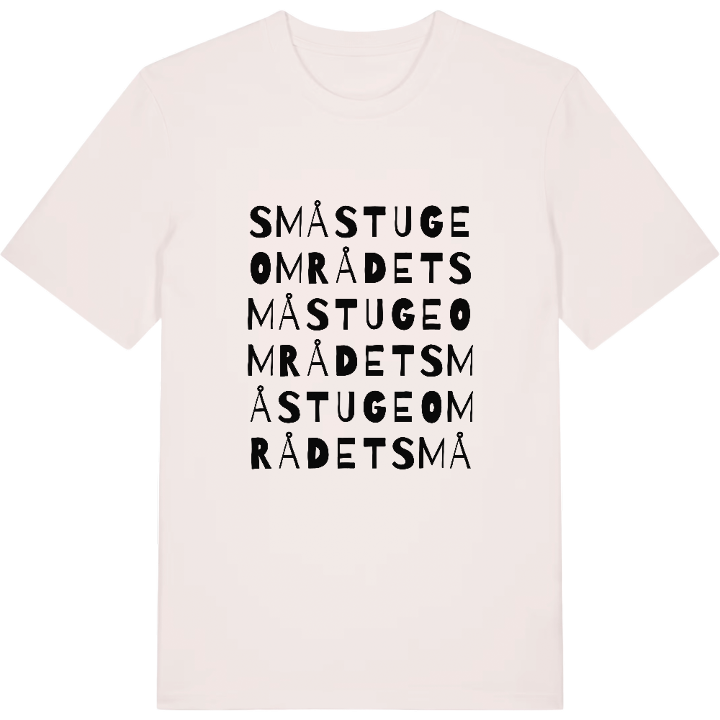 Småstugeområdet ordlek t-shirt – t-shirt från PinShirt