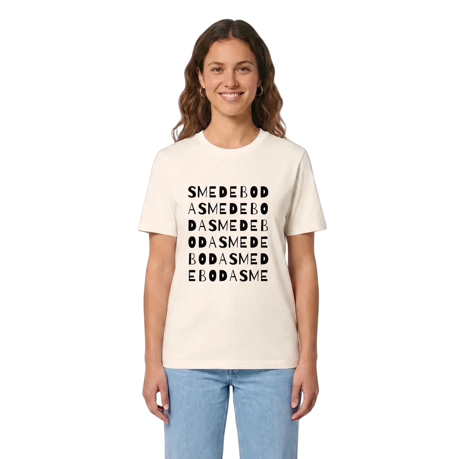 Smedeboda ordlek t-shirt – Vintage White, i miljö