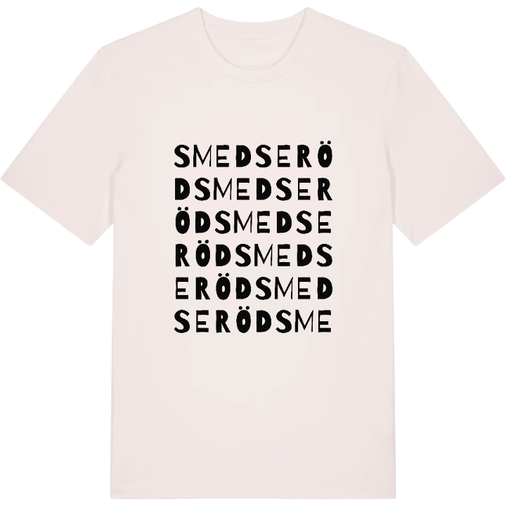 Smedseröd ordlek t-shirt – t-shirt från PinShirt
