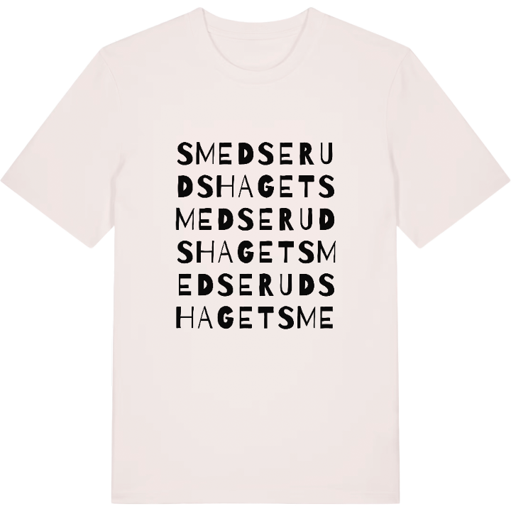 Smedserudshaget ordlek t-shirt – t-shirt från PinShirt