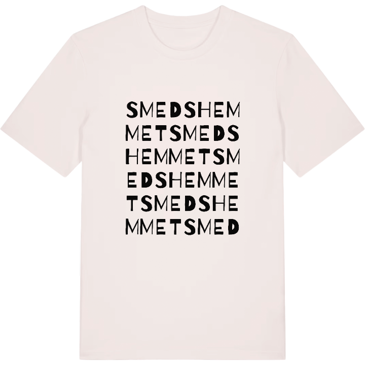 Smedshemmet ordlek t-shirt – t-shirt från PinShirt