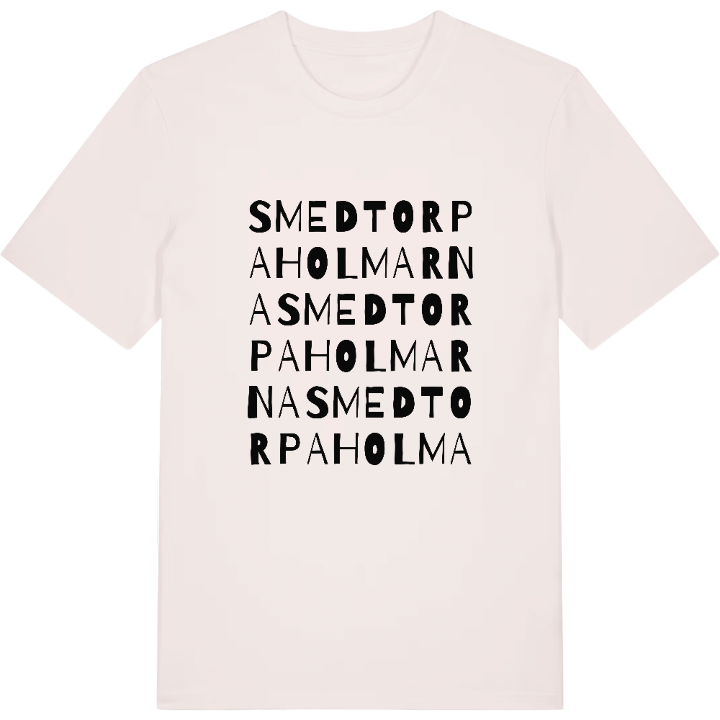 Smedtorpaholmarna ordlek t-shirt – t-shirt från PinShirt