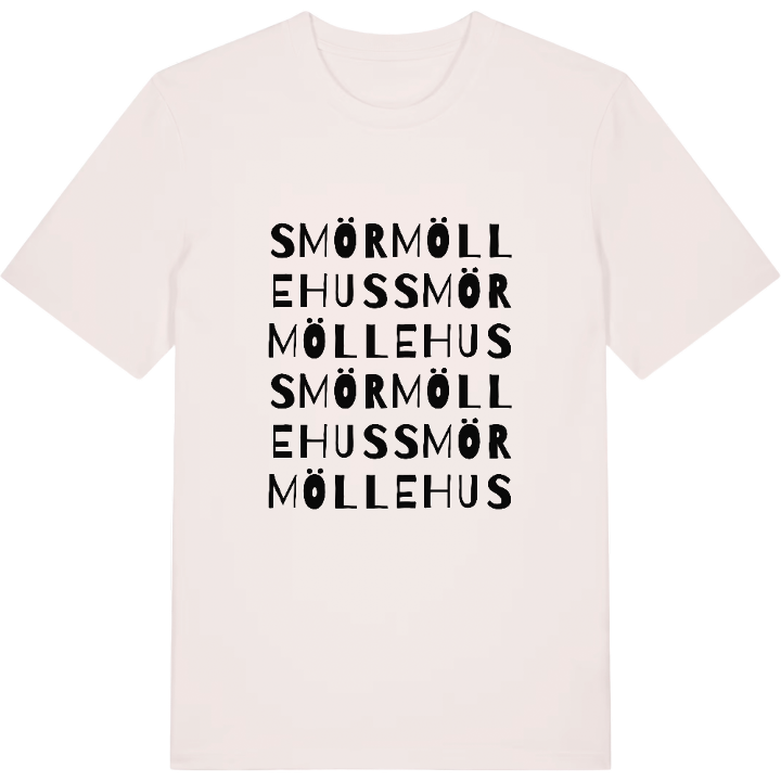 Smörmöllehus ordlek t-shirt – t-shirt från PinShirt