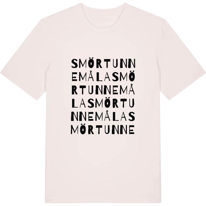 Smörtunnemåla ordlek t-shirt – t-shirt från PinShirt