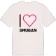 Jag älskar Smugan t-shirt stort tryck