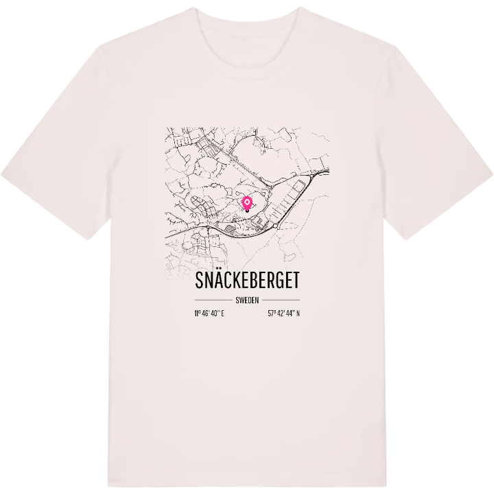 Snäckeberget karta t-shirt – t-shirt från PinShirt