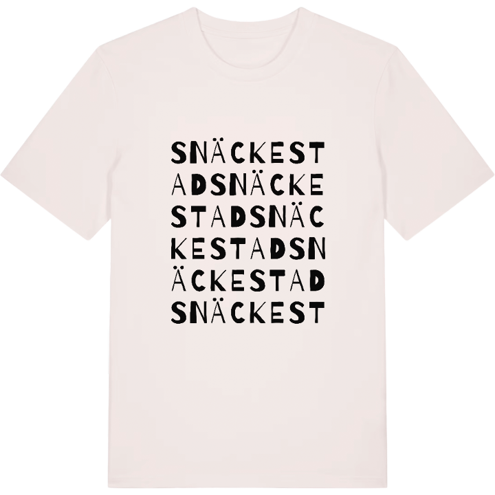 Snäckestad ordlek t-shirt – t-shirt från PinShirt
