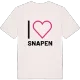 Jag älskar Snapen t-shirt stort tryck