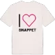 Jag älskar Snappet t-shirt stort tryck