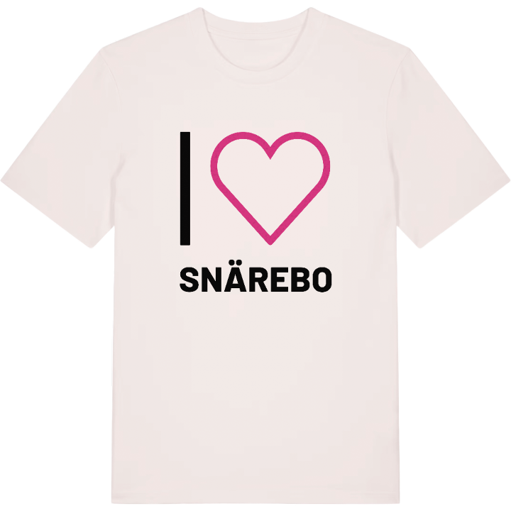 Jag älskar Snärebo t-shirt stort tryck – t-shirt från PinShirt