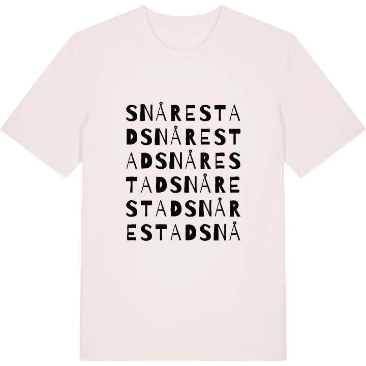 Snårestad ordlek t-shirt – t-shirt från PinShirt