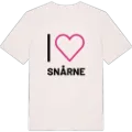 Jag älskar Snårne t-shirt stort tryck