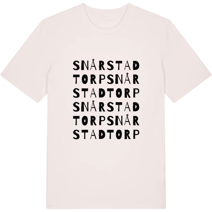 Snårstadtorp ordlek t-shirt – t-shirt från PinShirt
