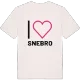 Jag älskar Snebro t-shirt stort tryck