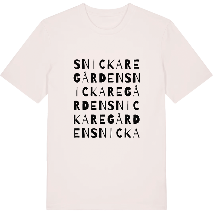 Snickaregården ordlek t-shirt – t-shirt från PinShirt