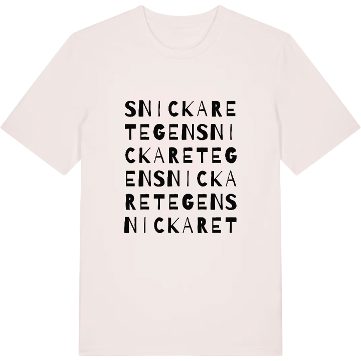 Snickaretegen ordlek t-shirt – t-shirt från PinShirt