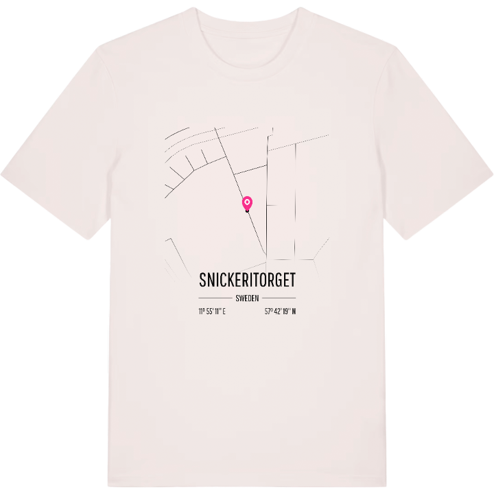 Snickeritorget karta t-shirt – t-shirt från PinShirt