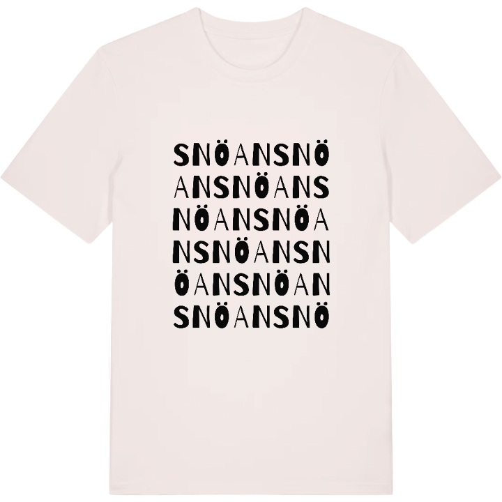 Snöan ordlek t-shirt – t-shirt från PinShirt