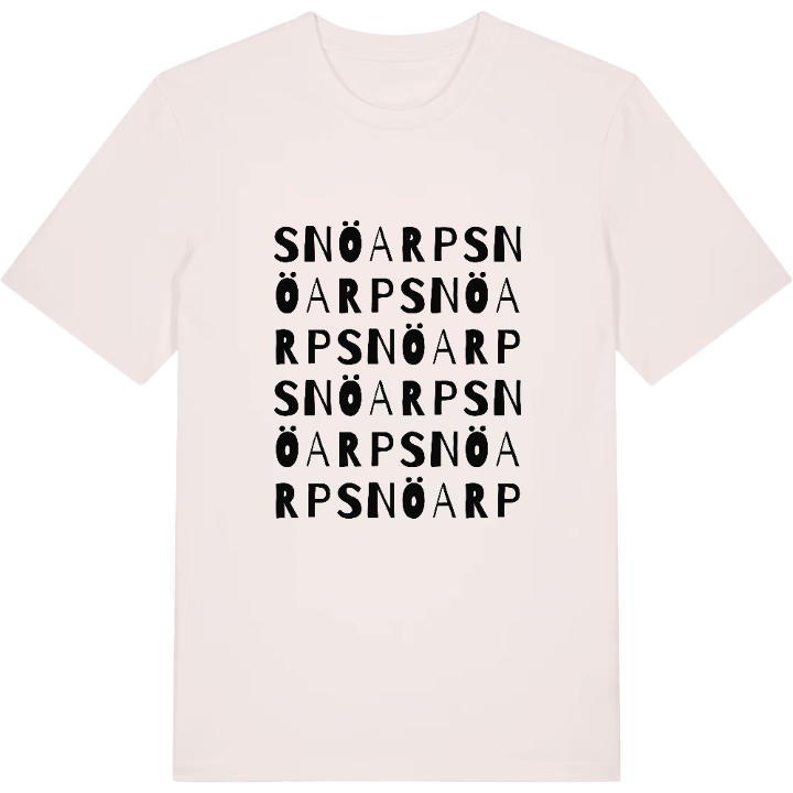 Snöarp ordlek t-shirt – t-shirt från PinShirt