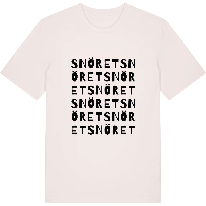 Snöret ordlek t-shirt – t-shirt från PinShirt