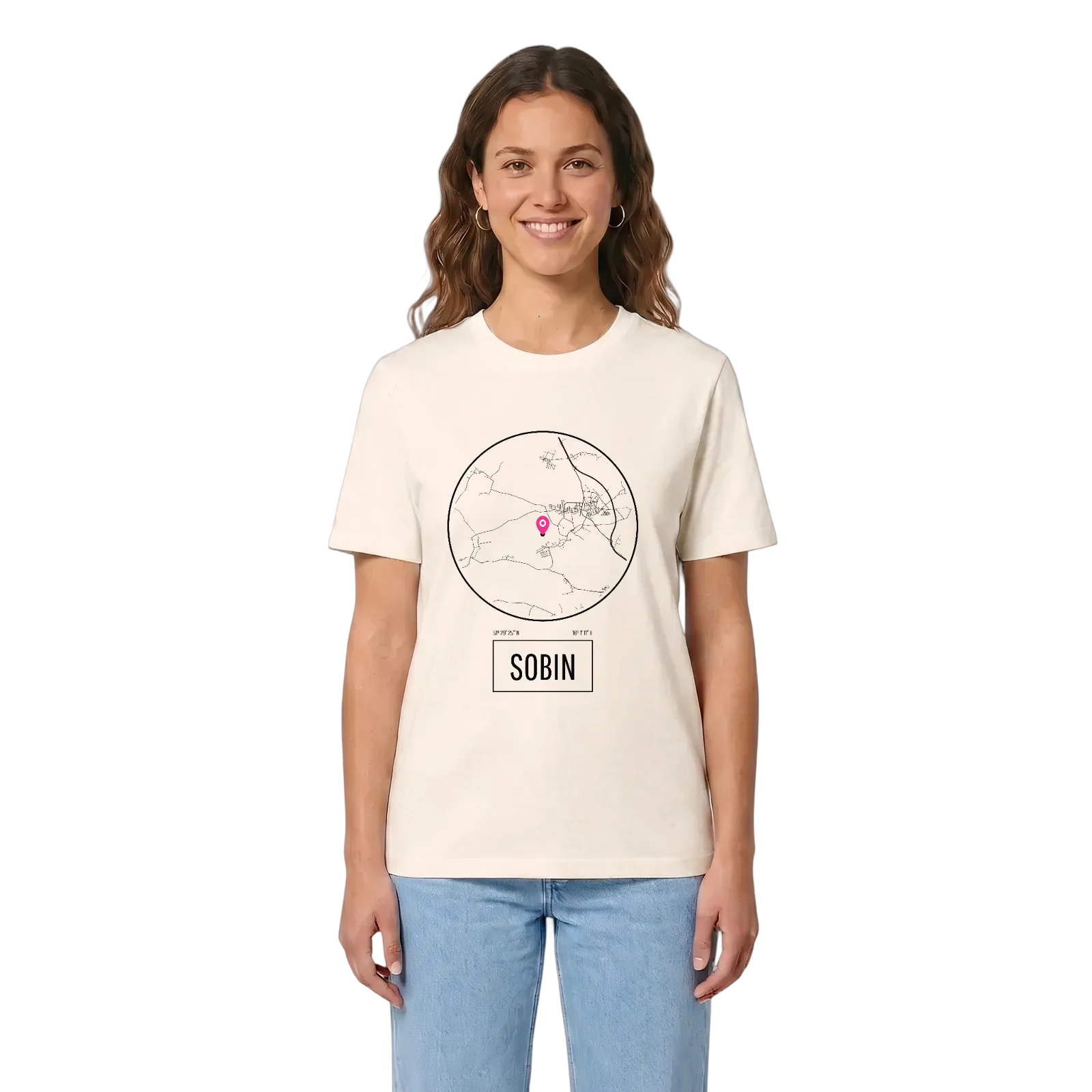 Sobin t-shirt – Vintage White, i miljö
