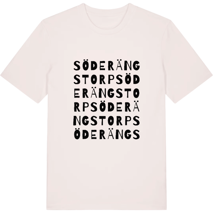 Söderängstorp ordlek t-shirt – t-shirt från PinShirt