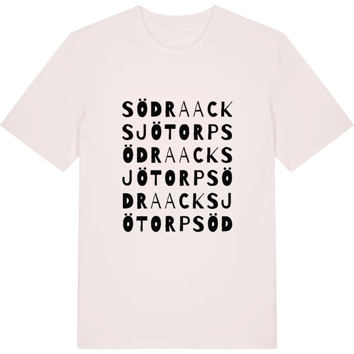 Södra Acksjötorp ordlek t-shirt – t-shirt från PinShirt