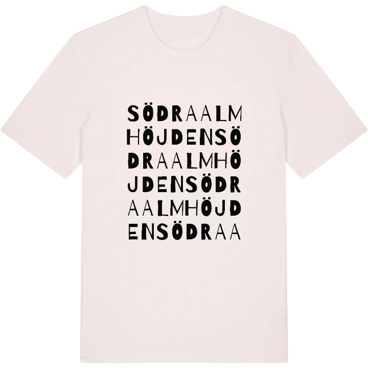 Södra Almhöjden ordlek t-shirt – t-shirt från PinShirt