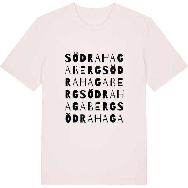 Södra Hagaberg ordlek t-shirt – t-shirt från PinShirt
