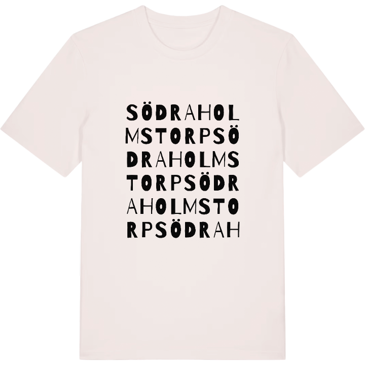 Södra Holmstorp ordlek t-shirt – t-shirt från PinShirt