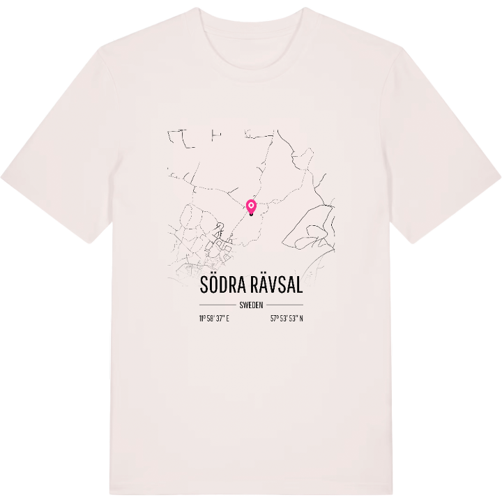 Södra Rävsal karta t-shirt – t-shirt från PinShirt