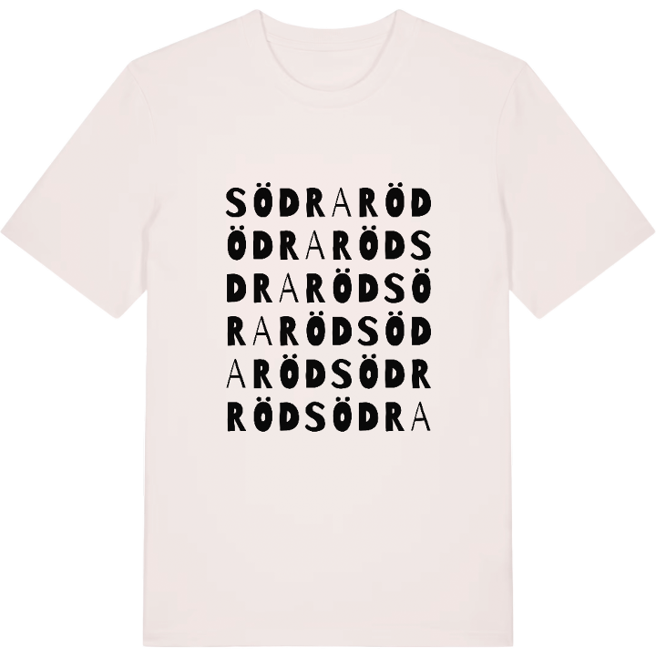 Södra Röd ordlek t-shirt – t-shirt från PinShirt