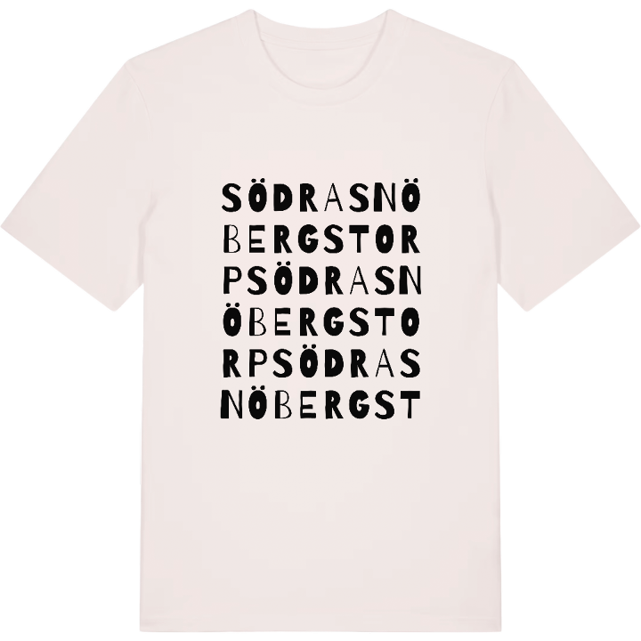 Södra Snöbergstorp ordlek t-shirt – t-shirt från PinShirt