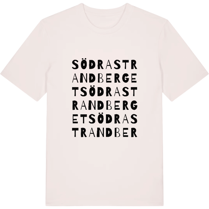 Södra Strandberget ordlek t-shirt – t-shirt från PinShirt