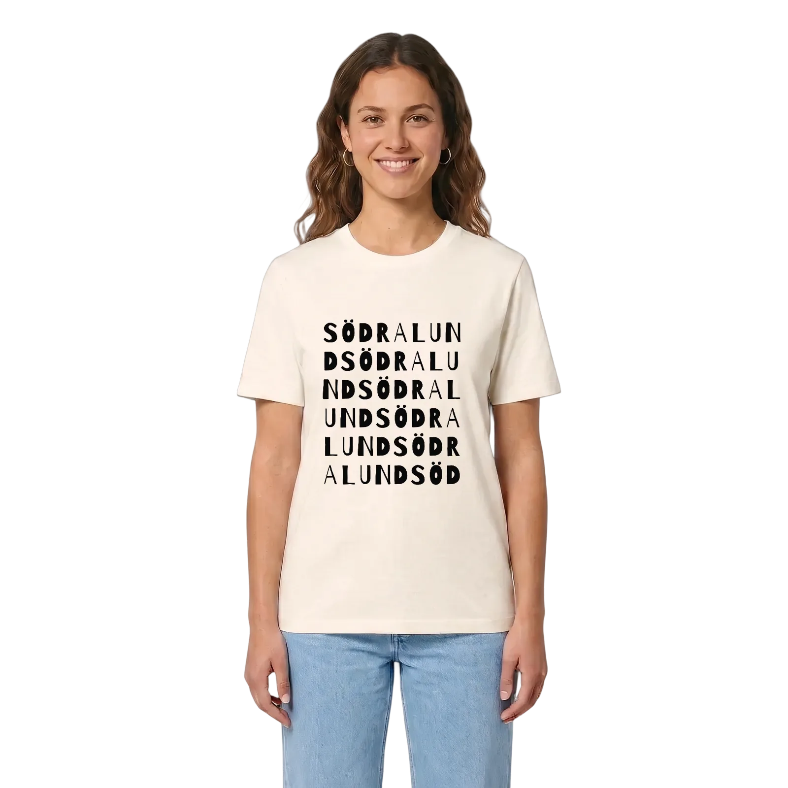 Södralund ordlek t-shirt – Vintage White, i miljö