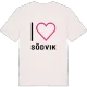 Jag älskar Södvik t-shirt stort tryck